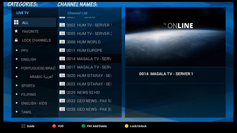 How to add IPTV channels to AVOV